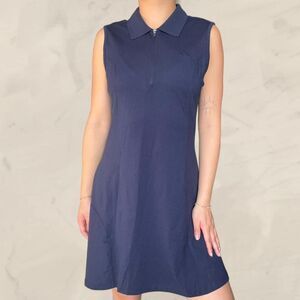 Navy polo golf dress active sleeveless size medium